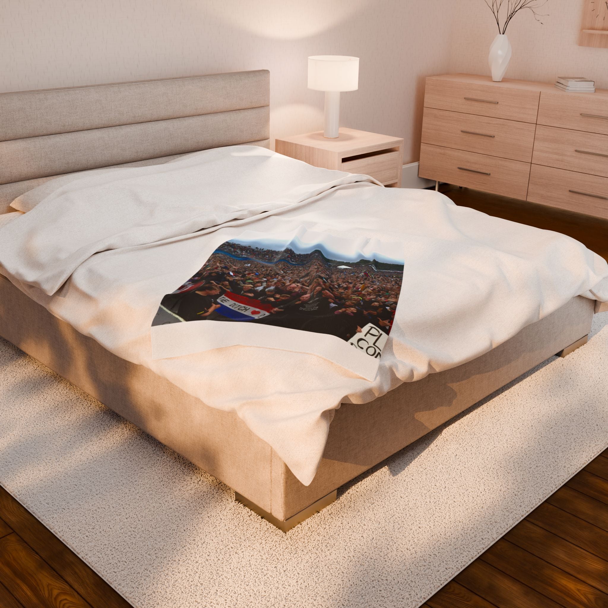 Custom Velveteen Plush Blanket - Personalized Cozy Throw for Comfort and Style