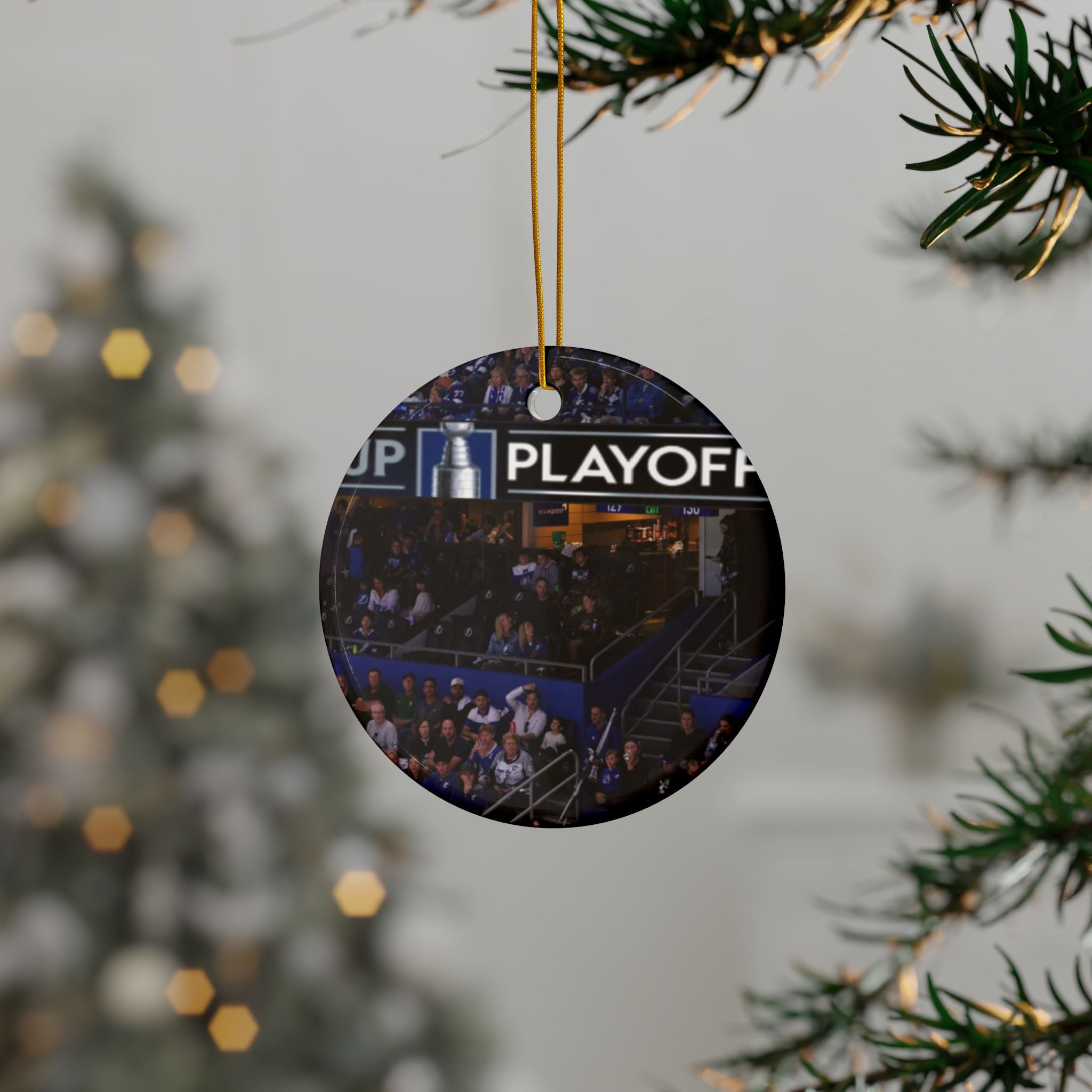 Double-Sided Ceramic Ornament