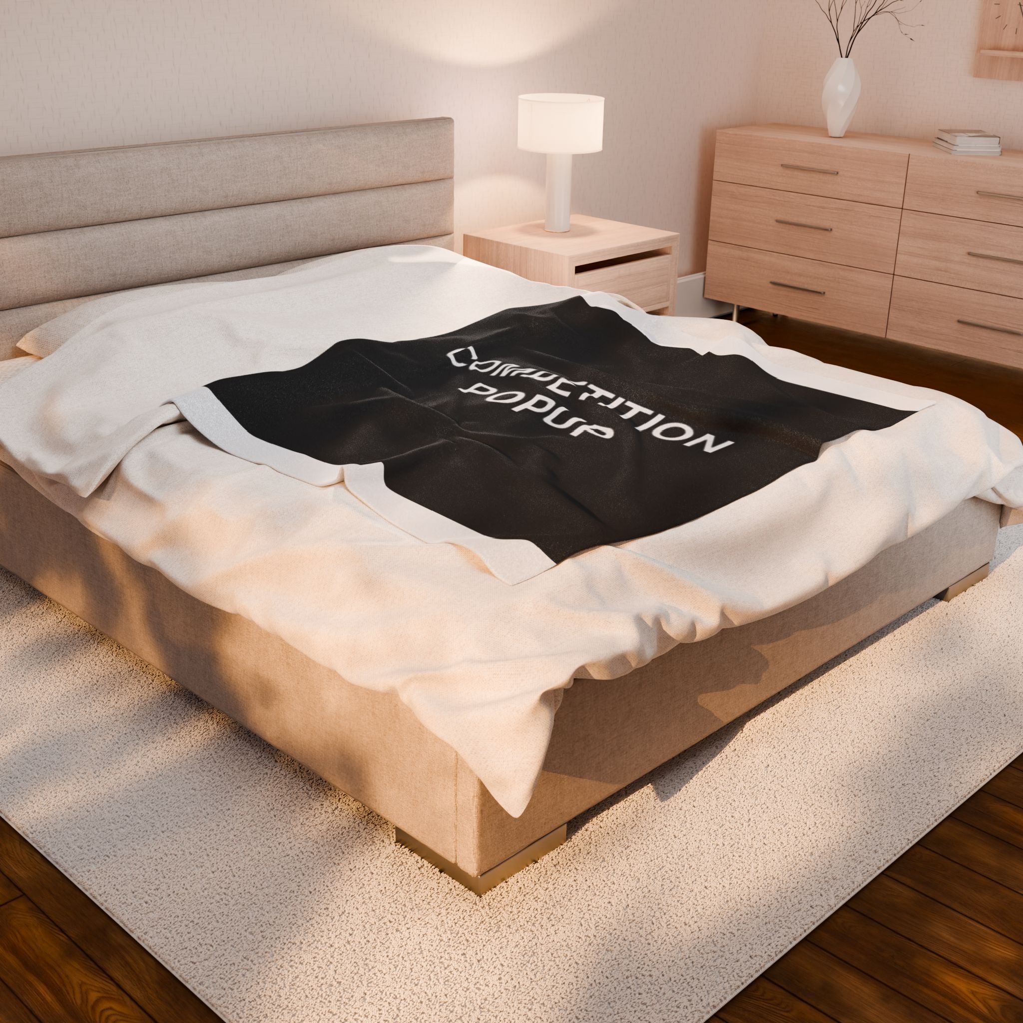 Custom Velveteen Plush Blanket - Personalized Cozy Throw for Comfort and Style