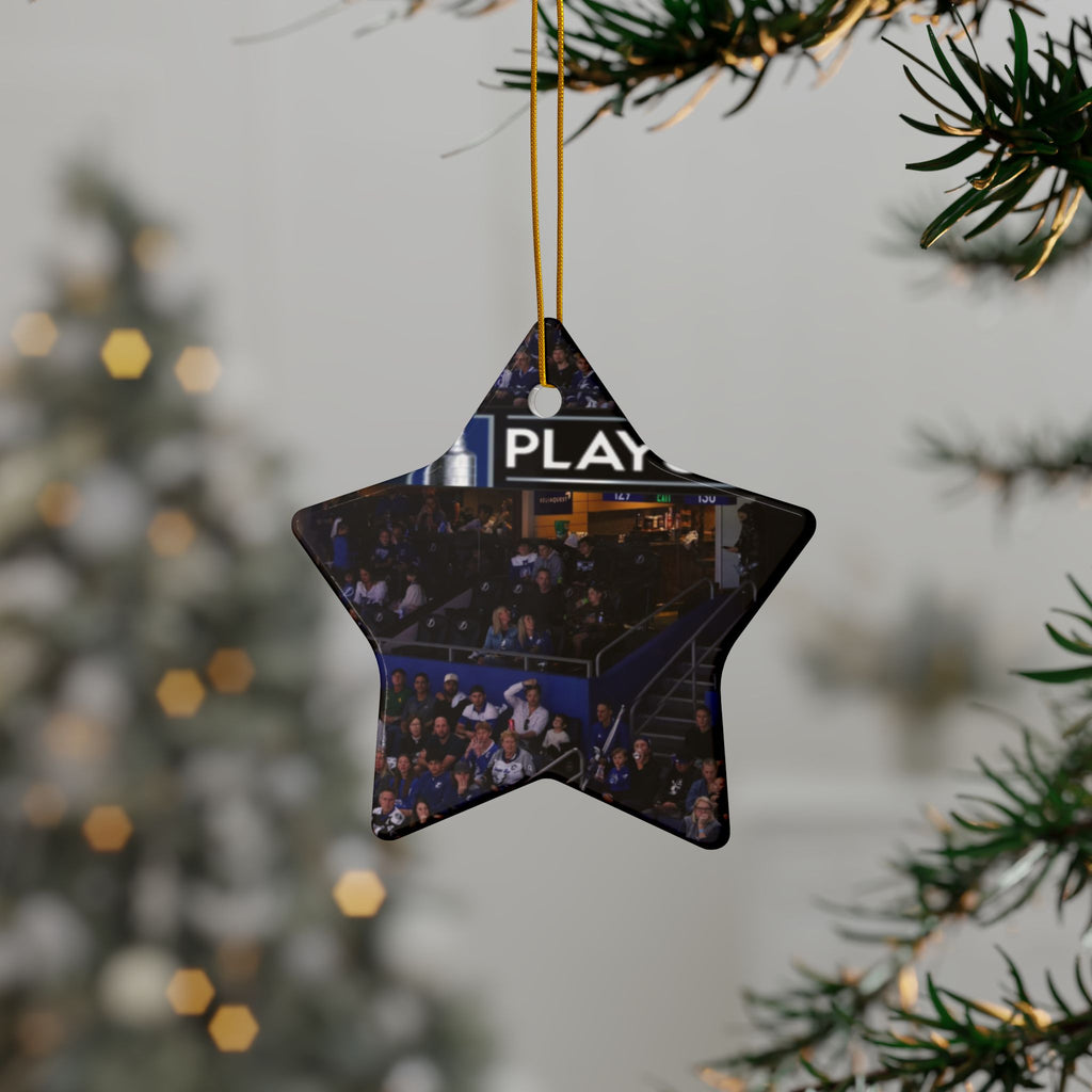 Double-Sided Ceramic Ornament