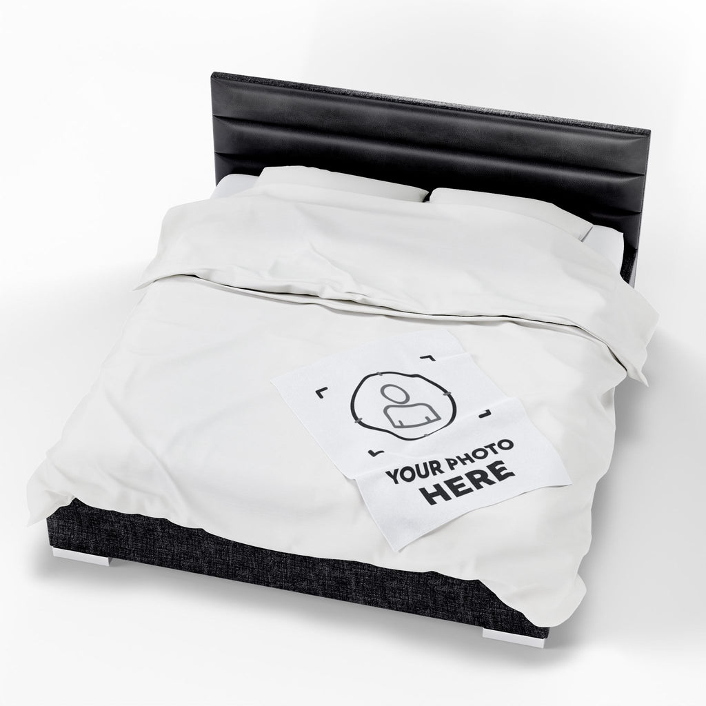 Custom Velveteen Plush Blanket - Personalized Cozy Throw for Comfort and Style
