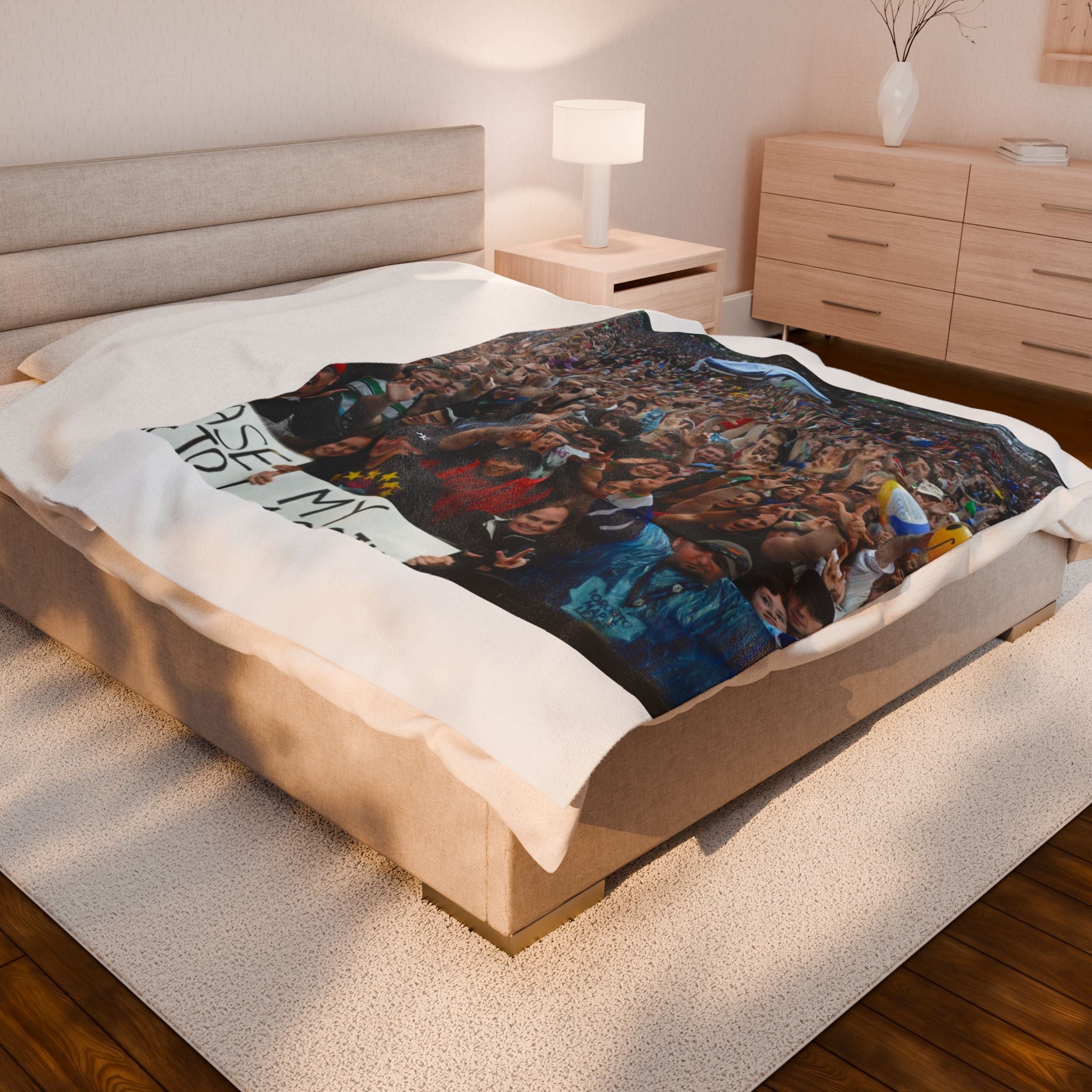 Custom Velveteen Plush Blanket - Personalized Cozy Throw for Comfort and Style