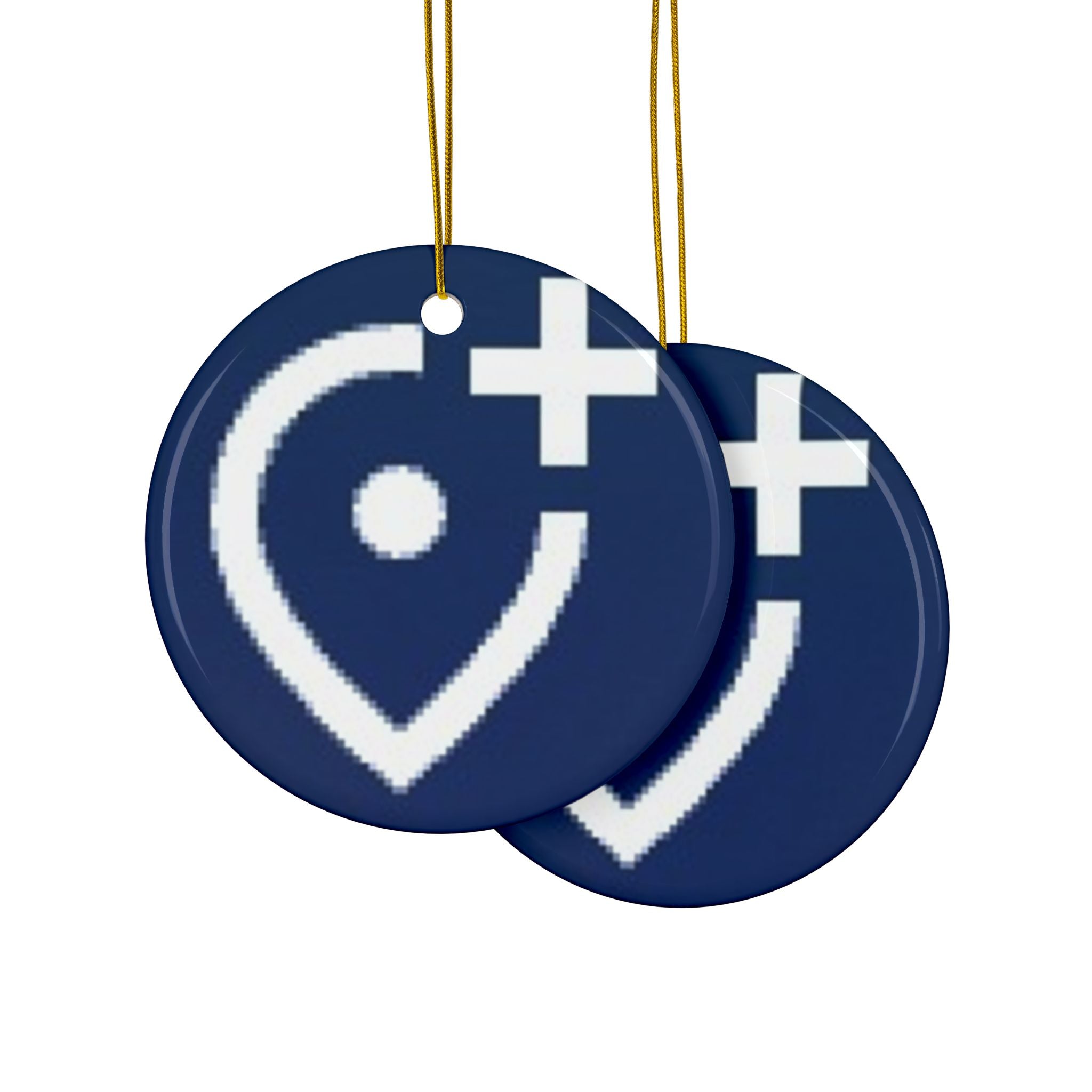 2-Side Print Ceramic Ornaments