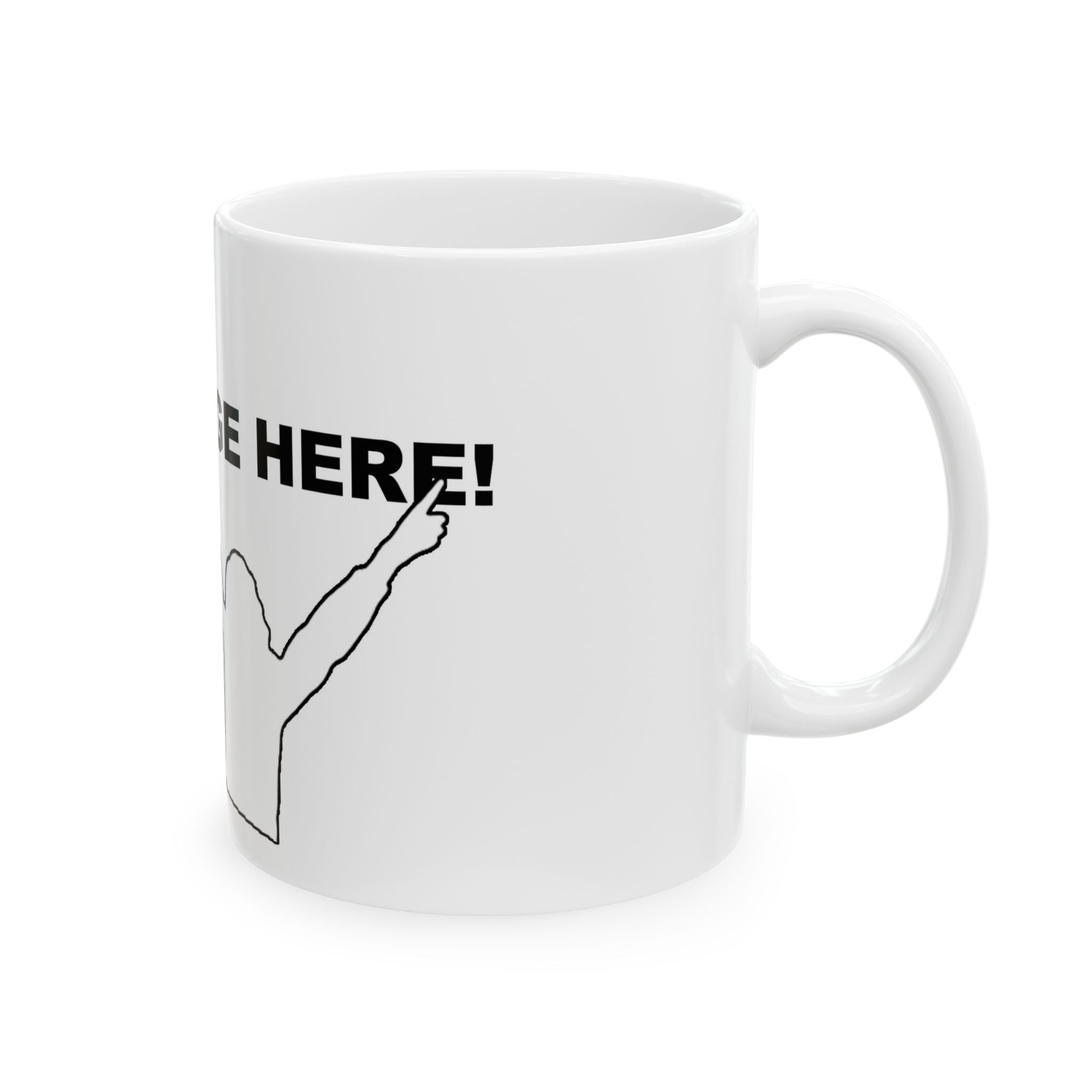 Celebratory Ceramic Mug, Customizable Coffee Cup, Perfect Gift for Events, Motivational Drinkware, Inspirational Mug