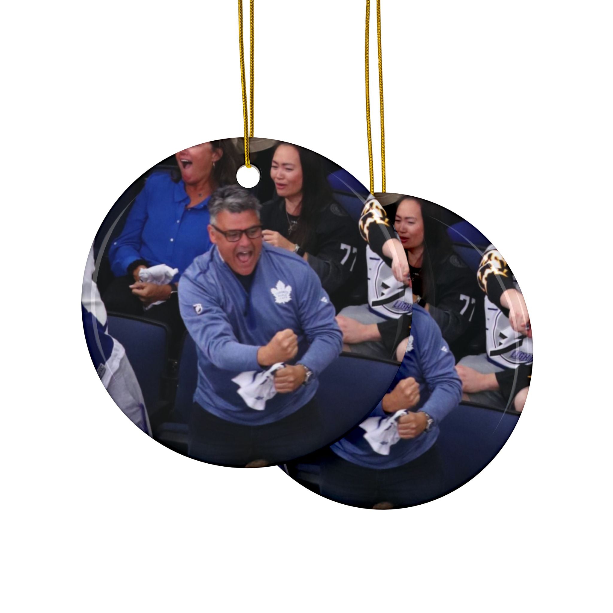 2-Side Print Ceramic Ornaments